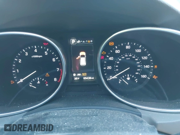 2018 Hyundai Santa Fe Ultimate with VIN 5XYZW4LAXJG554420, listed as a IAAI auction lot 41628371 with 65,436 mi miles and . Bid and sale history available at DreamBid. Image 7.