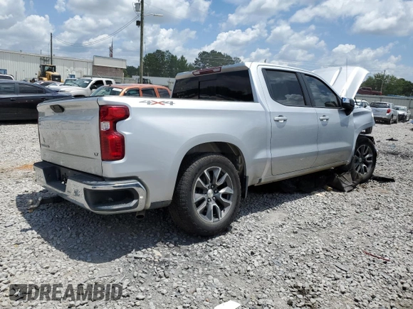 2021 Chevrolet Silverado 1500 LT with VIN 3GCUYDET2MG212792, listed as a Copart auction lot 72197924 with 80,770 mi miles and Salvage Title. Bid and sale history available at carsss.com. Image 3.