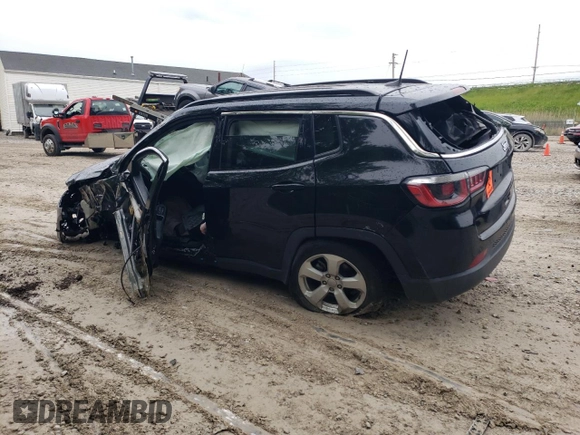 2019 Jeep Compass Latitude with VIN 3C4NJCBB0KT855595, listed as a Copart auction lot 58997955 with Not provided miles and Salvage title. Bid and sale history available at DreamBid. Image 2.