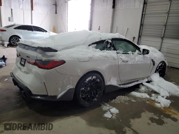 2022 BMW M4 Competition with VIN WBS33AZ07NCJ38064, listed as a Copart auction lot 87812315 with 0 mi miles and Salvage Title. Bid and sale history available at carsss.com. Image 3.