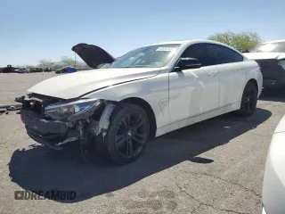 2019 BMW 4 Series 430i xDrive z VIN WBA4J3C58KBL07332, wystawiony jako Copart lot #57670745 z przebiegiem 84 782 mil mil oraz Szkoda całkowita • Salvage title. Historia ofert i sprzedaży dostępna na DreamBid. Obrazek 1.