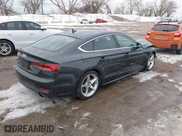 2019 Audi A5 Sportback Prestige with VIN WAUFNCF50KA010327, listed as a IAAI auction lot 41738148 with 68,038 mi miles. Bid and sale history available at carsss.com. Image 4.