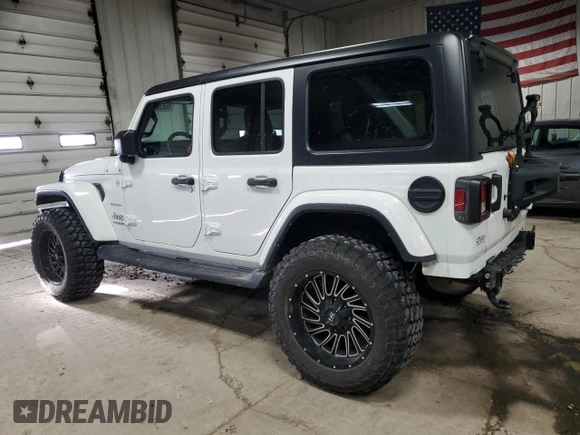 2021 Jeep Wrangler Unlimited Sahara High Altitude with VIN 1C4HJXEN4MW866249, listed as a Copart auction lot 86836674 with 15,858 mi miles and Salvage title. Bid and sale history available at DreamBid. Image 2.