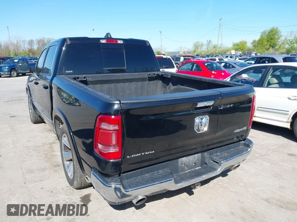 2020 Ram 1500 Limited with VIN 1C6SRFHT1LN219449, listed as a IAAI auction lot 42124421 with 117,976 mi miles and . Bid and sale history available at DreamBid. Image 3.