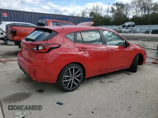 2024 Subaru Impreza Sport with VIN JF1GUAFC4R8240151, listed as a Copart auction lot 76044224 with 6,294 mi miles and Salvage Title. Bid and sale history available at carsss.com. Image 3.