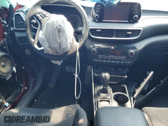 2019 Hyundai Tucson Sport z VIN KM8J3CAL5KU969225, wystawiony jako Copart lot #60997553 z przebiegiem Nie podano mil oraz Szkoda całkowita • Salvage title. Historia ofert i sprzedaży dostępna na DreamBid. Obrazek 8.