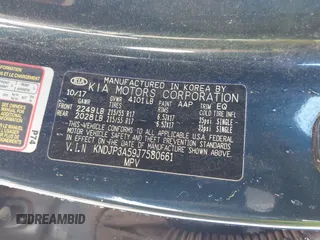 2018 Kia Soul + with VIN KNDJP3A59J7580661, listed as a IAAI auction lot 41866470 with 116,006 mi miles and . Bid and sale history available at DreamBid. Image 9.