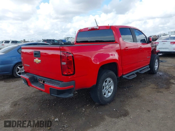 2018 Chevrolet Colorado 2WD Work Truck z VIN 1GCGSBEA1J1256990, wystawiony jako IAAI lot #41654571 z przebiegiem 92 507 mil mil oraz . Historia ofert i sprzedaży dostępna na DreamBid. Obrazek 4.
