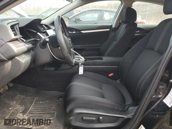 2020 Honda Civic Sedan EX with VIN 19XFC1F38LE210107, listed as a Copart auction lot 50033665 with 67,710 mi miles and Salvage Title. Bid and sale history available at carsss.com. Image 7.