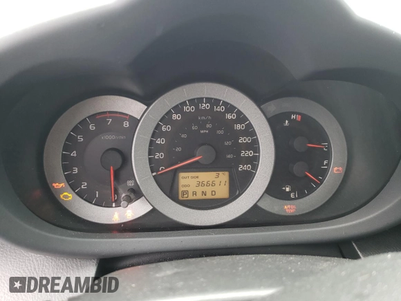 2008 Toyota RAV4 Sport with VIN JTMBK32V086044490, listed as a Copart auction lot 86420124 with 366,611 mi miles and Salvage Title. Bid and sale history available at carsss.com. Image 9.