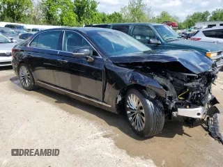 2018 Genesis G90 5.0L Ultimate with VIN KMHG54JH9JU042183, listed as a Copart auction lot 55132764 with 33,969 mi miles and Salvage Title. Bid and sale history available at carsss.com. Image 4.