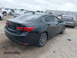 2015 Acura TLX V6 Tech with VIN 19UUB2F50FA019114, listed as a IAAI auction lot 41933324 with 108,583 mi miles. Bid and sale history available at carsss.com. Image 4.