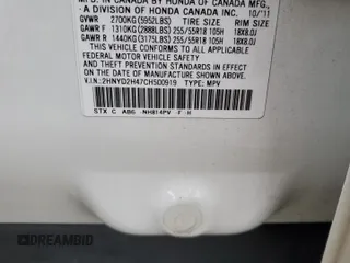 2012 Acura MDX Tech/Entertainment Pkg with VIN 2HNYD2H47CH500919, listed as a Copart auction lot 85881784 with 165,255 mi miles and Salvage Title. Bid and sale history available at carsss.com. Image 14.
