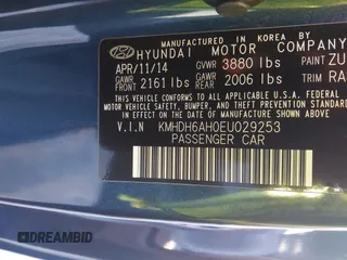 2014 Hyundai Elantra z VIN KMHDH6AH0EU029253, wystawiony jako IAAI lot #40811324 z przebiegiem 141 003 mil mil oraz . Historia ofert i sprzedaży dostępna na DreamBid. Obrazek 9.