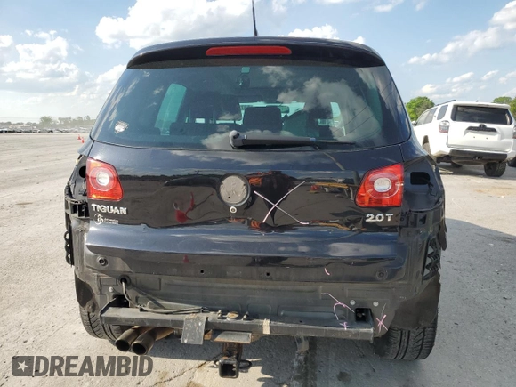 2010 Volkswagen Tiguan S with VIN WVGAV7AX4AW514812, listed as a Copart auction lot 53713245 with 108,009 mi miles and Salvage title. Bid and sale history available at DreamBid. Image 6.