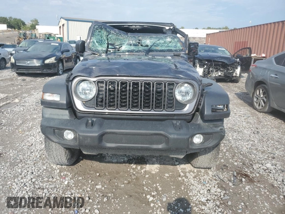 2024 Jeep Wrangler Sport with VIN 1C4PJXKN4RW197634, listed as a Copart auction lot 67890154 with 12,833 mi miles and Salvage title. Bid and sale history available at DreamBid. Image 5.
