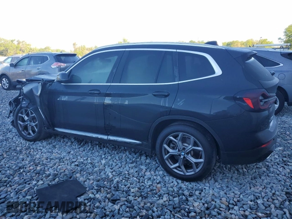 2022 BMW X3 sDrive30i with VIN WBX47DP03NN141698, listed as a Copart auction lot 48747865 with 36,094 mi miles and Non Repairable. Bid and sale history available at DreamBid. Image 2.