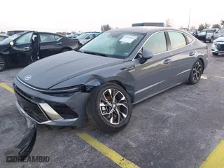 2025 Hyundai Sonata SEL with VIN KMHL64JA6SA435284, listed as a IAAI auction lot 41970934 with 6,319 mi miles. Bid and sale history available at carsss.com. Image 18.