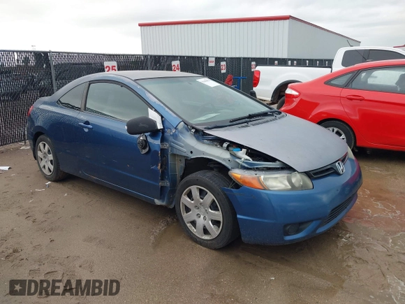 2008 Honda Civic Cpe LX with VIN 2HGFG11638H507966, listed as a IAAI auction lot 42180856 with 168,172 mi miles. Bid and sale history available at carsss.com. Image 6.