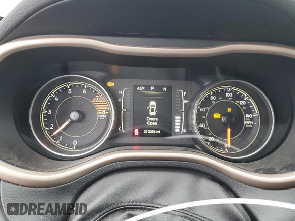 2016 Jeep Cherokee Latitude with VIN 1C4PJLCS9GW212106, listed as a Copart auction lot 47608625 with 213,364 mi miles and Salvage Title. Bid and sale history available at carsss.com. Image 9.