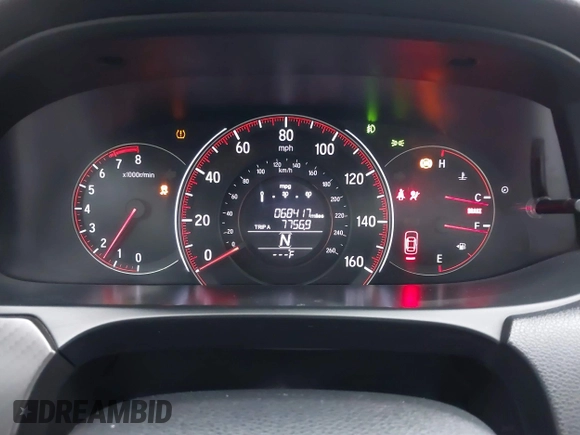 2016 Honda Accord Sport с VIN 1HGCR2F54GA121492, выставлен на аукционе IAAI как лот 41573293 с пробегом 68 417 миль миль и . История ставок и продаж доступна на DreamBid. Изображение 7.