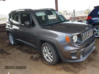 2019 Jeep Renegade Altitude z VIN ZACNJABB9KPK83208, wystawiony jako IAAI lot #42352618 z przebiegiem 146 639 mil mil oraz . Historia ofert i sprzedaży dostępna na DreamBid. Obrazek 1.