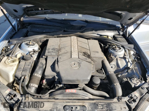 2004 Mercedes-Benz S-Class 4.3L with VIN WDBNG83J24A424430, listed as a Copart auction lot 76927414 with 221,560 mi miles and Salvage Title. Bid and sale history available at carsss.com. Image 12.