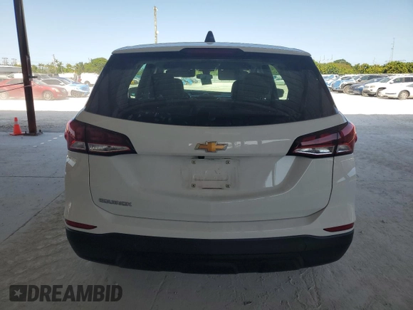 2022 Chevrolet Equinox LS z VIN 3GNAXHEVXNS237315, wystawiony jako Copart lot #57390925 z przebiegiem 22 590 mil mil oraz Szkoda całkowita • Salvage title. Historia ofert i sprzedaży dostępna na DreamBid. Obrazek 6.