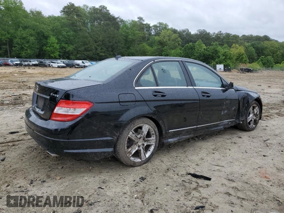 2011 Mercedes-Benz C 300 Sport with VIN WDDGF8BB5BR174600, listed as a Copart auction lot 56768265 with 142,253 mi miles and Salvage title. Bid and sale history available at DreamBid. Image 3.