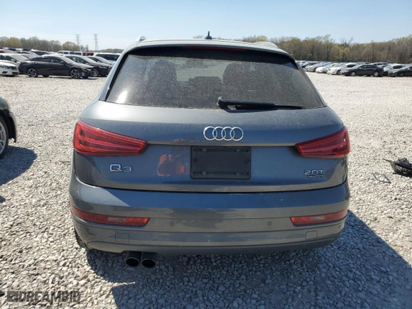 2017 Audi Q3 Premium Plus with VIN WA1JCCFS5HR003032, listed as a Copart auction lot 50630235 with 71,983 mi miles and Salvage Title. Bid and sale history available at carsss.com. Image 6.