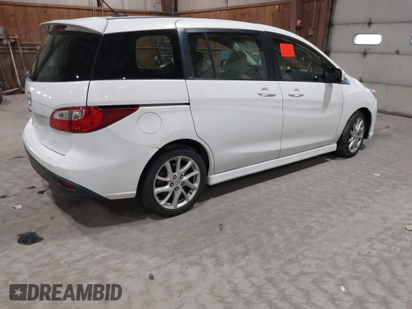 2012 Mazda 5 Grand Touring with VIN JM1CW2DL9C0100114, listed as a IAAI auction lot 42038998 with 160,651 mi miles and . Bid and sale history available at DreamBid. Image 4.