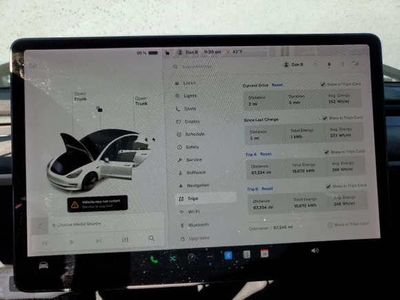 2021 Tesla Model 3 Long Range with VIN 5YJ3E1EB4MF938427, listed as a Copart auction lot 88270665 with 67,246 mi miles and Salvage Title. Bid and sale history available at carsss.com. Image 9.