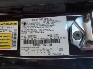 2017 Ford Fusion SE с VIN 3FA6P0H77HR247606, выставлен на аукционе Copart как лот 64849325 с пробегом 79 590 миль миль и Списание • Salvage title. История ставок и продаж доступна на DreamBid. Изображение 12.