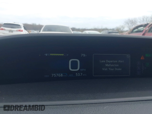 2017 Toyota Prius Two with VIN JTDKARFUXH3041931, listed as a IAAI auction lot 42075004 with 75,768 mi miles and . Bid and sale history available at DreamBid. Image 15.