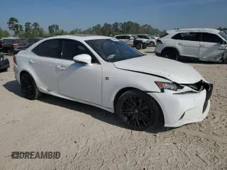 2015 Lexus IS 350 with VIN JTHCE1D21F5009056, listed as a Copart auction lot 53268615 with 81,635 mi miles and Salvage Title. Bid and sale history available at carsss.com. Image 4.