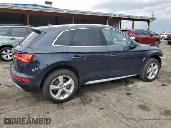 2020 Audi Q5 Premium Plus with VIN WA1BNAFY0L2044306, listed as a Copart auction lot 54604435 with 44,690 mi miles and Salvage Title. Bid and sale history available at carsss.com. Image 3.