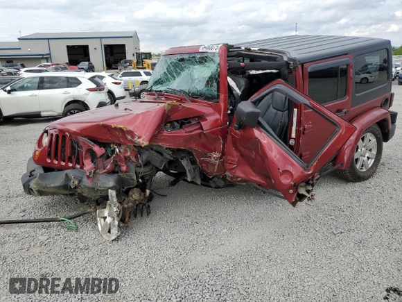 2013 Jeep Wrangler Unlimited Sahara with VIN 1C4BJWEG6DL548801, listed as a Copart auction lot 54563075 with Not provided miles and Salvage title. Bid and sale history available at DreamBid. Image 1.