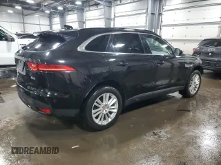 2018 Jaguar F-Pace 25t Prestige with VIN SADCK2FXXJA255410, listed as a Copart auction lot 45958285 with 90,423 mi miles and Salvage Title. Bid and sale history available at DreamBid. Image 3.