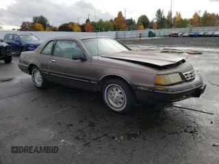 1987 Ford Thunderbird with VIN 1FABP6036HH185658, listed as a Copart auction lot 76998984 with 0 mi miles and Clean Title. Bid and sale history available at carsss.com. Image 4.