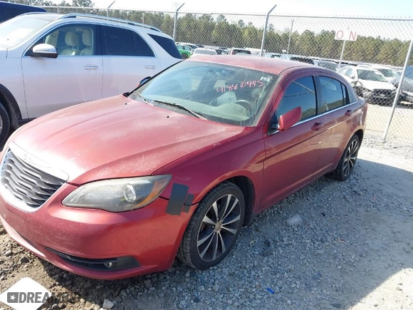 2011 Chrysler 200 S with VIN 1C3BC8FG7BN567593, listed as a IAAI auction lot 41886445 with NaN miles. Bid and sale history available at carsss.com. Image 2.