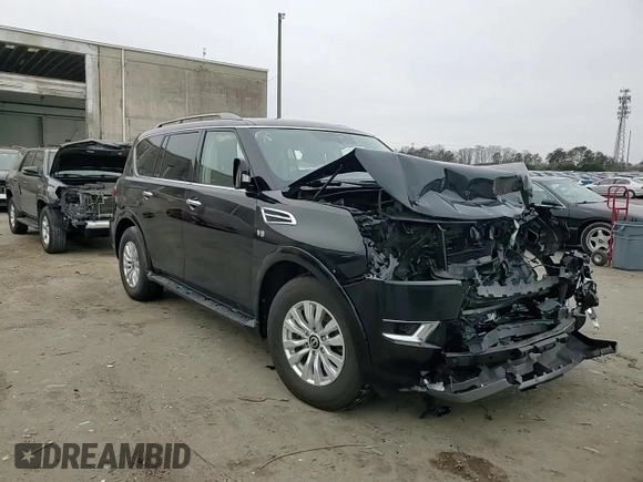 2021 Nissan Armada SV with VIN JN8AY2AD0M9660541, listed as a Copart auction lot 48254955 with 78,761 mi miles and Salvage Title. Bid and sale history available at carsss.com. Image 12.