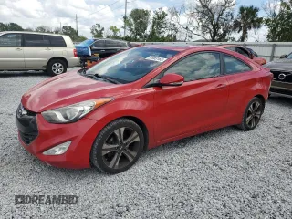 2013 Hyundai Elantra Coupe SE with VIN KMHDH6AE0DU006351, listed as a Copart auction lot 51983165 with 200,036 mi miles and Salvage Title. Bid and sale history available at carsss.com. Image 1.