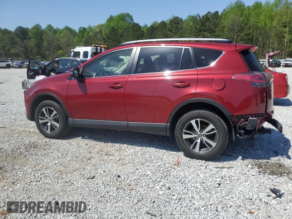 2018 Toyota RAV4 XLE with VIN JTMWFREV7JD119143, listed as a Copart auction lot 52576915 with 56,947 mi miles and Salvage Title. Bid and sale history available at carsss.com. Image 2.