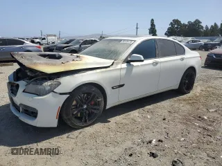 2012 BMW 7 Series 750i with VIN WBAKA8C51CDX01068, listed as a Copart auction lot 59125175 with 134,354 mi miles and Salvage title. Bid and sale history available at DreamBid. Image 1.