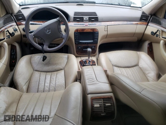 2004 Mercedes-Benz S 55 AMG with VIN WDBNG74J94A397588, listed as a Copart auction lot 85260014 with Not Provided miles and Clean Title. Bid and sale history available at DreamBid. Image 8.