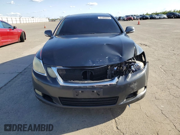 2008 Lexus GS 350 with VIN JTHBE96S980040174, listed as a Copart auction lot 51980625 with 145,168 mi miles and Salvage Title. Bid and sale history available at carsss.com. Image 5.