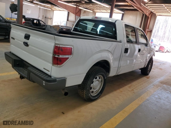 2013 Ford F-150 XL with VIN 1FTFW1CF6DFC21460, listed as a Copart auction lot 50987365 with 10,833 mi miles and Salvage Title. Bid and sale history available at carsss.com. Image 3.