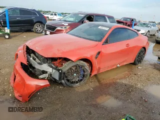 2022 BMW M4 with VIN WBS53AZ06NCK14897, listed as a Copart auction lot 58431015 with Not provided miles and Salvage title. Bid and sale history available at DreamBid. Image 1.