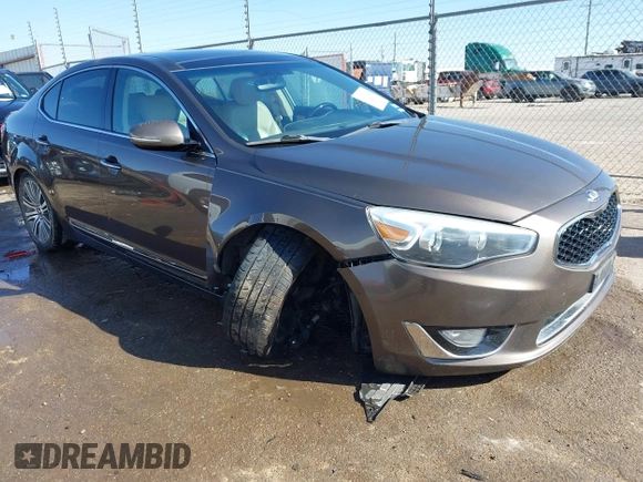 2014 Kia Cadenza Premium with VIN KNALN4D78E5151222, listed as a IAAI auction lot 41419842 with 137,710 mi miles. Bid and sale history available at carsss.com. Image 6.