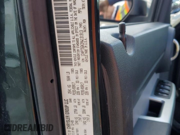 2010 Dodge Nitro SXT z VIN 1D4PT5GK2AW131913, wystawiony jako Copart lot #42711015 z przebiegiem 177 637 mil mil oraz Szkoda całkowita • Salvage title. Historia ofert i sprzedaży dostępna na DreamBid. Obrazek 13.
